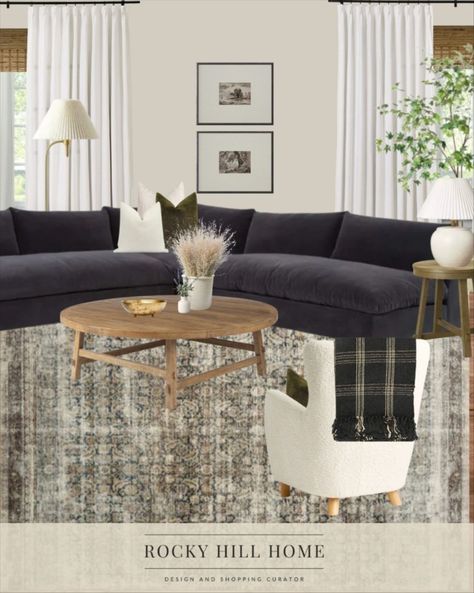 Modern Traditional Family Room, Modern Traditional Dining Room, Sectional Living Room Decor, Modern Traditional Living Room, Amber Lewis X Loloi, Lounge Living Room, Moody Living Room, Traditional Family Room, Family Lounge