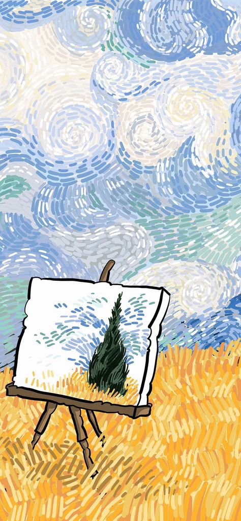 Vango Art, Van Gogh Aesthetic, فنسنت فان جوخ, Van Gogh Wallpaper, Starry Night Art, Vincent Van Gogh Art, Color Drawing Art, Cute Blue Wallpaper, Arte Van Gogh