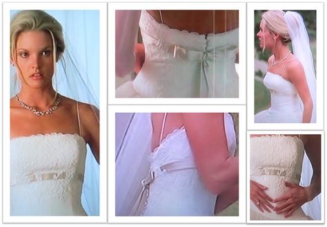 My favorite movie wedding dress -- Fran Donnelly (Bridgette Wilson-Sampras) from The Wedding Planner. The Wedding Planner Movie, Movie Brides, Movie Wedding Dresses, Wedding Planner Job, The Wedding Planner, Wedding Movies, Dream Wedding Ideas Dresses, Iconic Dresses, Winter Engagement