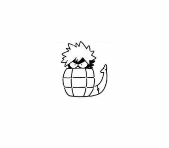 Mad Pomeranian, Bakugo Tattoo Ideas, Mha Doodles, My Hero Academia Tattoo, Doodle Doodle, Petit Tattoo, Simple Anime, Bakugou Manga, Bakugo Katsuki