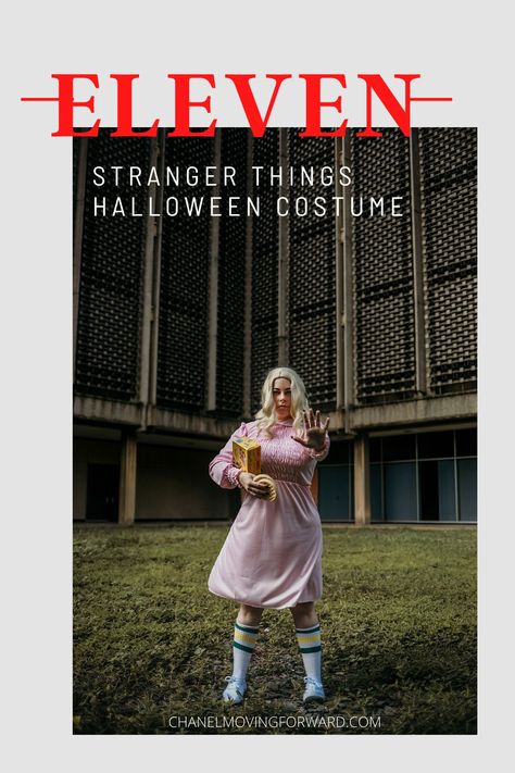 31 Days of Halloween! Eleven, Stranger Things, El, Halloween, Costume, Halloween Costume, Halloween Ideas, Costume Ideas, Halloween Makeup, Costume, Spooky Season, Halloween Style, Halloween Season, Halloween Looks, Van Reenen Halloween, Hawkins, Hawkins Indiana, Millie Bobby Brown, Eleven Costume, Eleven Cosplay, Eleven Halloween Costume, Eleven Season One, Eleven Stranger Things, Netflix, Hawkins Lab #StrangerThings #Eleven #Hawkins #Halloween #Costume #Chanels31DaysofHalloween Stranger Things Halloween Costume Couple, Stranger Things Season 2 Halloween, Eleven Stranger Things Halloween, Max Stranger Things Costume Season 4, Eleven Stranger Things Cosplay, Eleven Halloween Costume, Eleven Costume, Eleven Cosplay, Stranger Things Halloween Costume