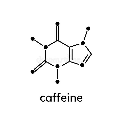 Caffeine chemical formula stock vector. Illustration of icon - 154589230 Caffeine Formula Tattoo, Caffeine Tattoo Ideas, Caffeine Chemical Structure Tattoo, Chemical Symbol Tattoo, Chemical Tattoo Ideas, Chemical Formula Tattoo, Chemical Tattoos, Chemicals Aesthetic, Chemical Compound Tattoo