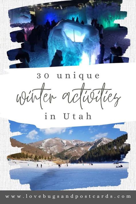 30 unique winter activities in Utah Utah Winter Vacation, Midway Utah, Utah Winter, Utah Skiing, Winter Activities For Kids, Winter Air, Star Gazing, Wildlife Safari, Winter Festival