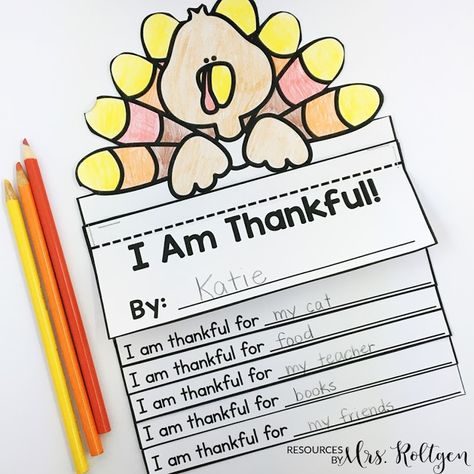 Thankful Activities for Kindergarten {Plus a FREEBIE!} | You're going to love using this great download with your Kinder classroom or homeschool students. Click through to see the writing activities, turkey flip book, craft, "I am thankful" book, "We are thankful" class book, and crown. Plus there's a FREE download. Great to use during November or the week before fall break. Grab it now! Thankful Writing, Thankful Activities, Behavioral Interventions, Thanksgiving Writing Activity, Thanksgiving Activities For Kindergarten, October Events, Thanksgiving Kindergarten, Thanksgiving Writing, Interactive Writing