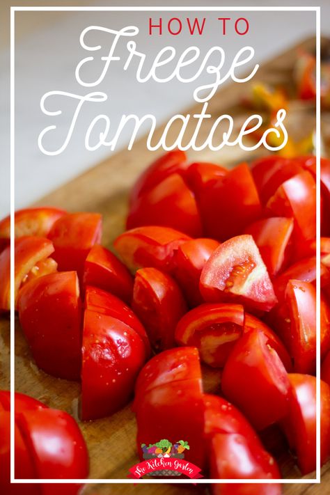 Azalea Care, How To Freeze Tomatoes, Freezing Tomatoes, Preserving Tomatoes, Freezing Vegetables, Garden Tomatoes, Fresh Tomato Recipes, Canning Vegetables, Summer Tomato