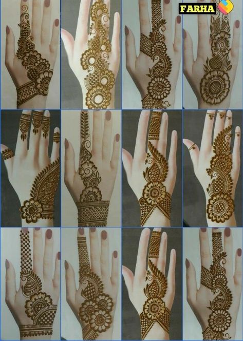 Simple Mehndi Designs Back Hand Arabic, Modern Henna Designs, Mehndi Designs For Kids, Mehndi Design Pictures, Very Simple Mehndi Designs, Simple Mehndi Designs Fingers, Modern Mehndi Designs, Engagement Mehndi Designs, Latest Bridal Mehndi Designs