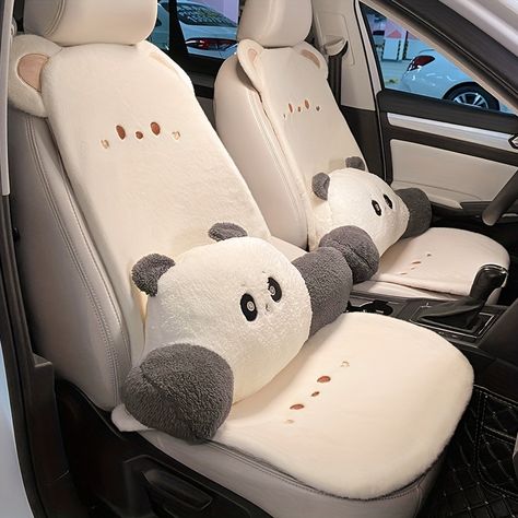 Faster shipping. Better service Cute Car Seat Covers, Panda Bebe, Girly Car Accessories, Cute Cushions, Car Deco, Cool Car Accessories, Kawaii Pens, Girly Car, Car Cushion