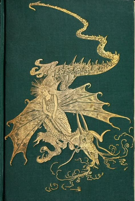 The Project Gutenberg Canada eBook of The Green Fairy Book, Edited by Andrew Lang. Internet Archive Book Images, Fairy Book Cover, Green Vintage Aesthetic, Collage Items, The Green Fairy, Fairy Books, Illustration Art Nouveau, Andrew Lang, Book Pictures