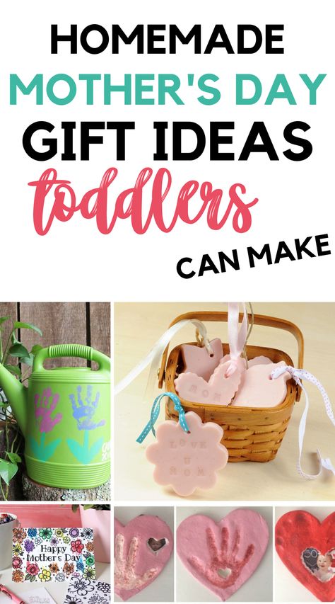 Mother's Day is coming and you want to get the little ones involved in the making of Mom's gift? If you are looking for Mother's Day craft ideas that are accessible to them, they are plenty of easy handmade gifts toddlers and preschoolers can make. Discover the best DIY Mother's Day gifts for preschoolers to make. These DIY Mother's Day gifts are easy to make and Mom will love them. From cute cards and art projects to useful things she can use, you will find something fun to make! Gifts For Preschoolers To Make, Mothers Day Gifts Toddlers, Creative Homemade Gifts, Mother's Day Crafts For Kids, Mothersday Gifts Diy, Homemade Gifts For Mom, Easy Mother's Day Crafts, Diy Mother's Day Crafts, Homemade Mothers Day Gifts