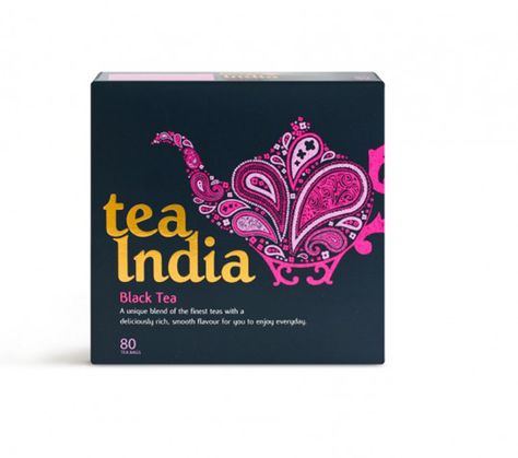 Packaging of the World: Creative Package Design Archive and Gallery: Tea India Foldable Paper, Tea Packaging Design, Indian Tea, India Design, Tea Design, Paper Black, Tea Brands, Free Tea, Premium Packaging