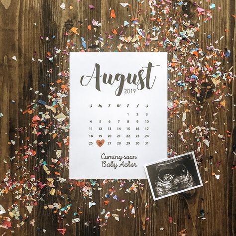 August Due Date Announcement, Ultrasound Announcement, Addison Lee, Announcing Pregnancy, Rainbow Baby Announcement, Baby Shower Announcement, Baby Cheeks, Cute Pregnancy Announcement