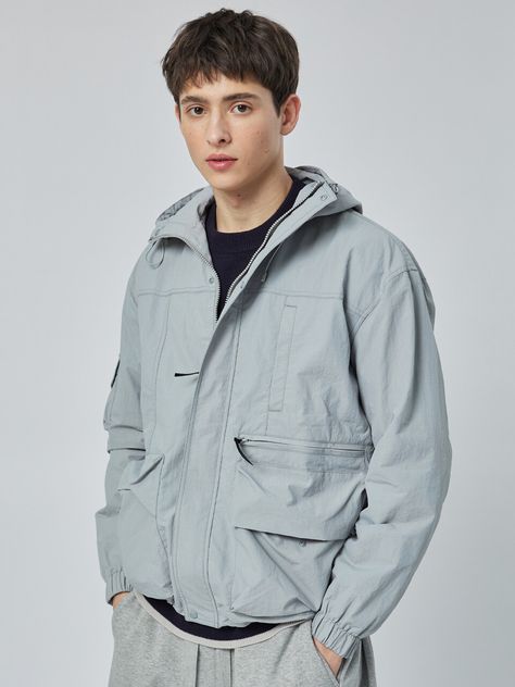 Editor's NotesThis utility jacket features bottom out pockets, zipper detail. It can be styled in various ways.- Various pockets- Bottom out pockets- Zipper detail- Banded cuffs- Hem string and stopper- Mesh liningMeasurements (in.)M / L- Total length: 27.56 in. / 28.35 in.- Shoulder: 22.83 in. / 23.43 in.- Chest: 24.61 in. / 25.59 in.- Sleeve length: 24.02 in. / 24.41 in.*Model info: 6' 1'' / 152.11 lbs / Fitting size LComposition & Care- Shell: 100% Nylon / Lining: 100% Polyester- Was Summer 2025, Wind Jacket, Casual Coat, Zipper Detail, Utility Jacket, Workout Wear, Lightweight Jacket, Casual Jacket, Hooded Jacket