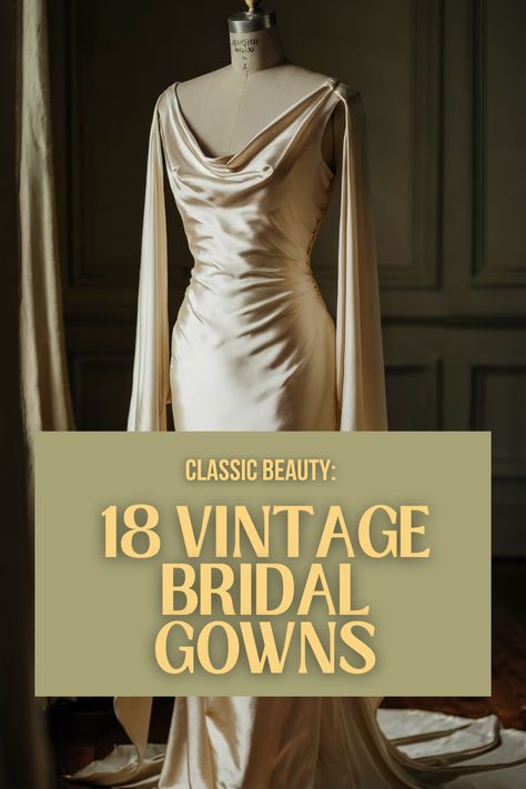 Timeless Elegance: Vintage Wedding Gowns Vintage Glam Wedding Dress, Wedding Dresses Classic Timeless, Vintage Timeless Wedding Dress, Modern Vintage Wedding Dress, Jacquard Wedding Dress, Unique Bridal Dresses, Art Deco Wedding Dress, Deco Wedding Dress, Ballerina Wedding