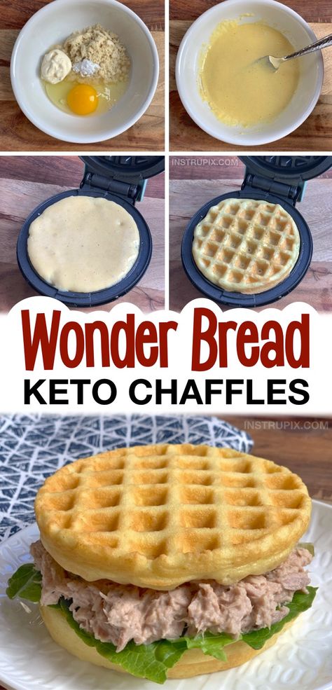 Keto Chaffle Recipes, Keto Brood, Keto Waffles, Chaffle Recipes, Low Carb Waffles, Bread Keto, Wonder Bread, Keto Chaffle, Desayuno Keto