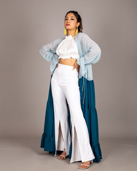 Shrug For Women, Wabi Sabi Style, Simple Pakistani Dresses, Indian Fashion Dresses, Pakistani Dresses, Wabi Sabi, Teal Blue, Indian Fashion, Two Piece Pant Set