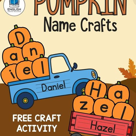 Fall Collection ❤️ 📙Freebie. Pumpkin Name Craft Download a Free PDF Template 👇❤️ https://createdres.com/pumpkin-name-craft/ 📙Freebie. Fall Tracing Strips Download a Free PDF Copy 👇 https://createdres.com/fall-tracing-strips/ 📙Freebie. Pumpkin Pie Alphabet Puzzles Download a Free PDF Template 👇❤️ https://createdres.com/pumpkin-pie-alphabet-puzzles/ 📙Freebie. Fall Numbers Counting Puzzles Download a Free PDF Copy ❤️👇 https://createdres.com/fall-numbers-counting-puzzles/ 📙Freebie. Pumpk... Name Pumpkins Preschool, Pumpkin Names Craft, Preschool Fall Name Activities, Pumpkin Decorating Ideas Preschool, Pumpkin Craft Prek, Preschool Fall Worksheets Free, Free Fall Name Craft, Fall Name Crafts Preschool Free, Pumpkin Theme For Preschool