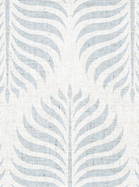 Fern Pattern Peel and Stick Wallpaper Cottage Basement, Pattern Peel And Stick Wallpaper, Powder Room Wallpaper, Coastal Wallpaper, Beach Rental, Fern Pattern, Seaside House, Small Bookcase, Dining Room Wallpaper