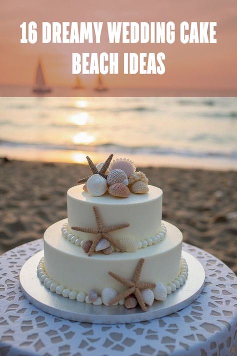 Did you know that a wedding cake beach theme can make your big day unforgettable by blending sandy shores with sweet delights? Discover the perfect beach wedding cake designs that bring together seaside elegance and irresistible flavors. From tropical fruits to ocean-inspired decorations, your guests will be talking about your unique wedding cake choice. Dive into the ultimate guide to seaside celebrations now! Beach Cake Wedding, Beachy Wedding Cake, Beach Themed Wedding Cakes, Beach Wedding Cake Ideas, Whimsical Beach Wedding, Ocean Wedding Cake, Wedding Cake Beach, Engagement Party Desserts, Seashell Wedding Cake