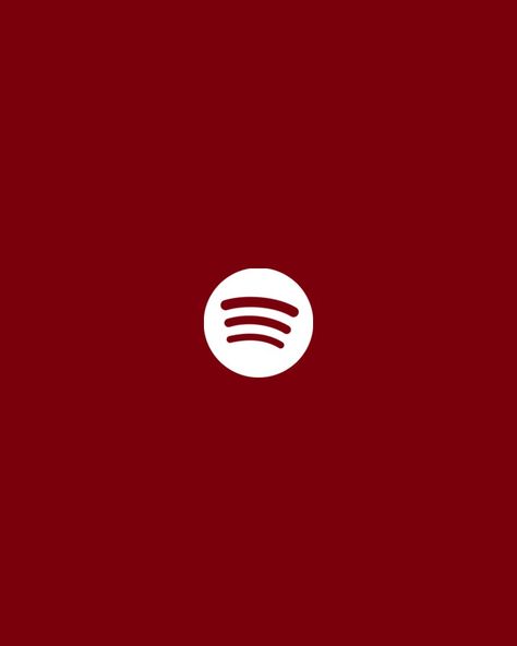 Red Spotify Icon, Red Spotify, Red Widgets, Spotify Icon, Red Icons:), Iphone Aesthetic, Spotify App, Lululemon Logo, App Icon