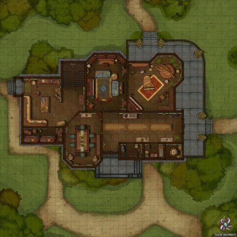 https://www.patreon.com/drmapzo #dnd #map #dungeonsanddragons #battlemap #fantasy #dungeon #house #mansion #victorian #woods #building #manor #5e #5eart #5emap #environment #adventure #magic #outdoors #wilderness #plains #forgottenrealms #roll20 #fantasygrounds #gameart #art #tabletop #rpg #pathfinder #heroclix #encounter #grid #miniatures #cartography Mansion Victorian, Red Hair Anime Guy, Fantasy Dungeon, Miniature Map, Dungeons And Dragons Rules, Fantasy City Map, House Mansion, Dnd World Map, Building Map