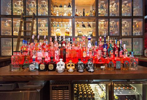 These are the 21 best tequila bars in America Mexican Restaurant Design, Tequila Agave, Mexican Bar, Tequila Tasting, Drink Display, Tequila Bar, Best Tequila, Happy Hour Cocktails, Tequila Shots