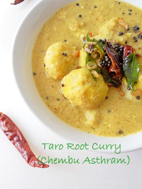 Taro Recipes, East Indian Food, Taro Root, Gourmet Chicken, Kerala Food, Veg Dishes, Curry Dishes, South Indian Food, Curry Recipe