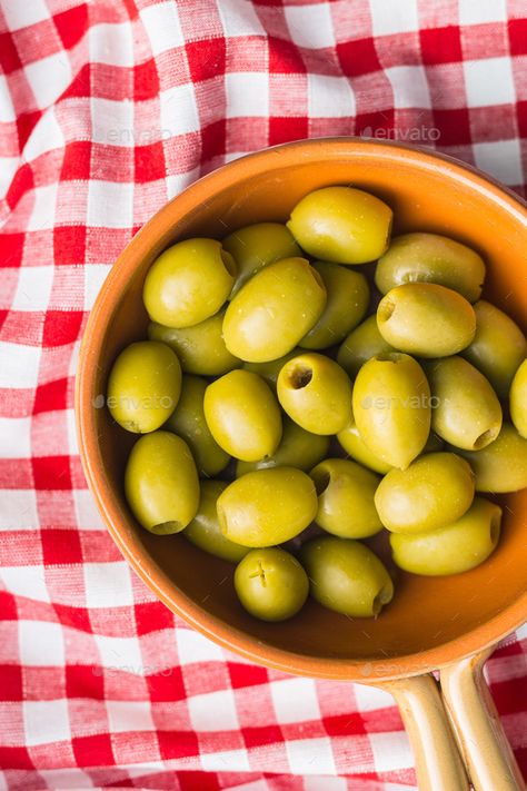 Pickled green olives. by jirkaejc. Pickled green olives in bowl. Top view.#olives, #green, #Pickled, #jirkaejc Olives Photography, Jar Of Pickles, Pickled Olives, Photos Logo, Photos Background, Pickle Jars, Green Olives, Photo Logo, Top View