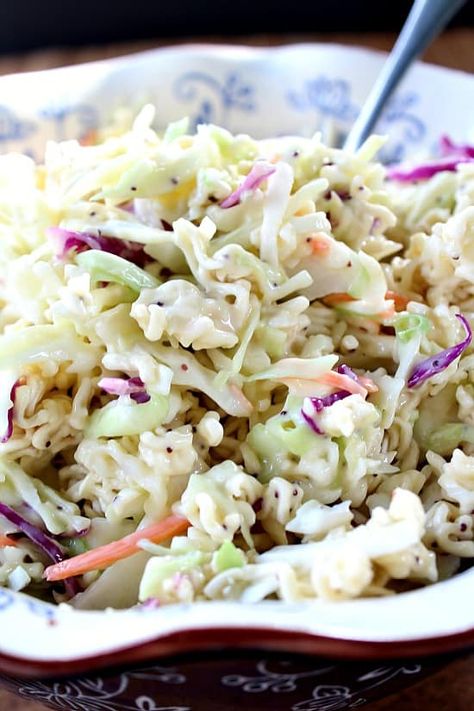 Poppy Seed Coleslaw Salad - Great Grub, Delicious Treats Poppy Seed Coleslaw Recipe, Slaw Dressing, Coleslaw Salad, Coleslaw Dressing, Poppyseed Dressing, Poppy Seed Dressing, Cole Slaw, Cold Salad, Slaw Recipes