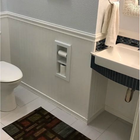 Recessed Wall Niche, Recessed Toilet Paper Holder, Recessed Cabinet, House Bathrooms, Wall Niche, Toilet Paper Holders, Tub Cleaner, Paper Holders, Cabinets For Sale