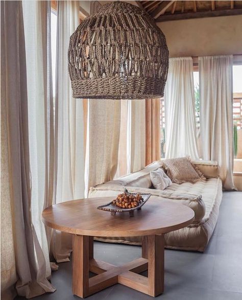 Moroccan Beach House, Modern Industrial Home, Bali Interiors, Bedroom Bohemian, Moroccan Interiors, Linen Curtain, Boho Curtains, Curtains For Living Room, Boho Dekor