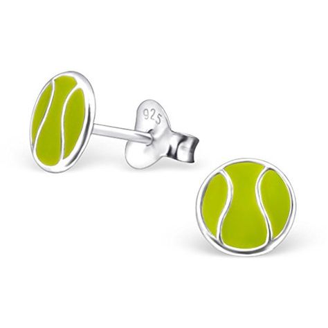 Tennis Mom, Best Wings, Tennis Jewelry, Football Earrings, Wing Jewelry, Ball Stud Earrings, Tennis Gifts, Tennis Fashion, Ball Earrings