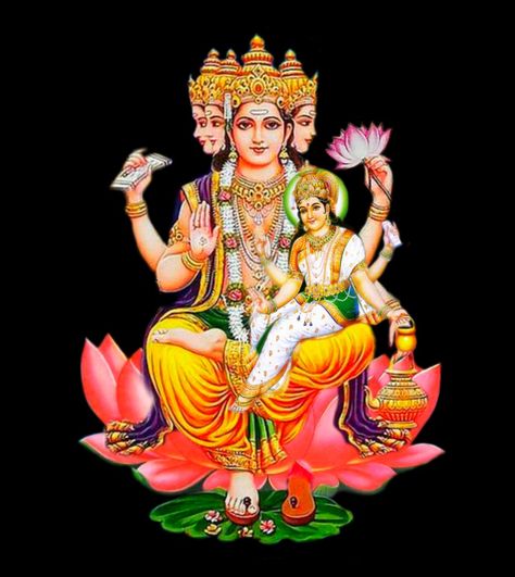 Brahma Illustration, Brahma Dev, Saraswati Picture, Saraswati Devi, Shri Ganesh Images, Saraswati Goddess, Lord Murugan Wallpapers, Baby Ganesha, Ganesh Photo