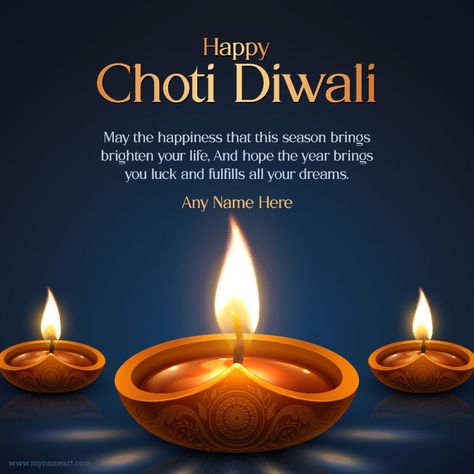 Choti Diwali Wishes, Diya Photos, Happy Choti Diwali, Best Diwali Wishes, Choti Diwali, Candle Background, Happy Diwali Photos, Diwali Message, Greeting Card Maker