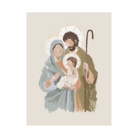 PRINTABLE DIGITAL Holy Family Catholic Gift Virgin Mary, Jesus and Joseph Modern Religious Oil Painting Faith Home Decor Saint Art Print - Etsy Saint Joseph Art, Saint Art, Family Painting, Family Art, Holy Family, Catholic Art, Catholic Gifts, Virgin Mary, Winter Christmas