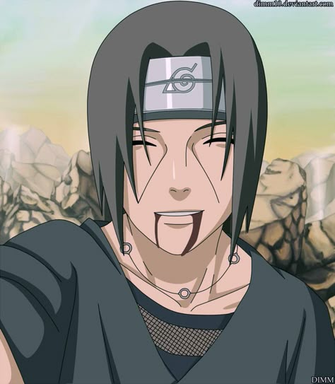 Itachi's smile before he dies Feels Meme, Itachi Uchiha Art, Manga Naruto, Naruto Drawings, Uchiha Clan, Naruto Shippuden Sasuke, Naruto Kakashi, Naruto Pictures, Kraf Diy