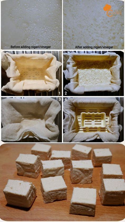 homemade tofu, how to make tofu, easy homemade tofu recipe How To Make Tofu At Home, How To Make Tofu, Make Tofu At Home, Making Tofu, Tofu Skin, Homemade Tofu, Tofu Recipe, At The Store, Pastry Dough