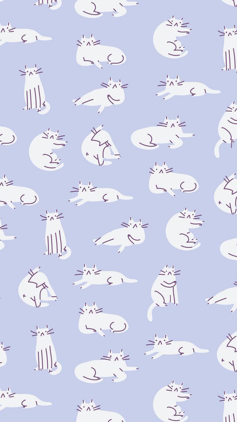 Random Designs Pattern To Draw, White Cat Wallpaper, Cats Poses, Cat Pattern Wallpaper, Cat Phone Wallpaper, Cat Background, Cocoppa Wallpaper, Colorful Hearts, Diy Art Projects