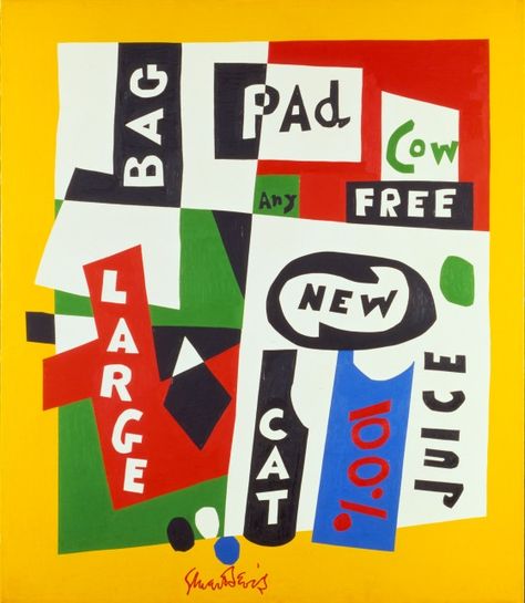 Premiere | LACMA Collections - Stuart Davis, Premiere, 1957, oil on canvas Stuart Davis, John Sloan, Ashcan School, Christian Marclay, Pop Art Paintings, But Is It Art, Frank Stella, National Gallery Of Art, Pop Art Painting