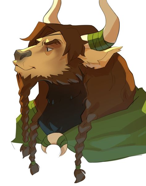 Taurus Character Design, Bull Character Design, Tauren Art, Dnd Races, Dungeons And Dragons Art, Dnd Funny, Cute Fantasy Creatures, Dungeons And Dragons Characters, Pretty Drawings