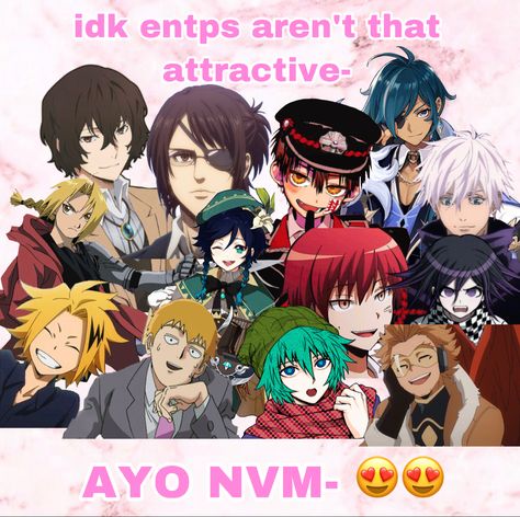 ill make a female entp one next 😏😏 Entp Idols, Female Entp, Entp Anime Characters, Entp Anime, Entp As Bf, Entp Female, Entp Art, Entp Characters, Entp Aesthetic