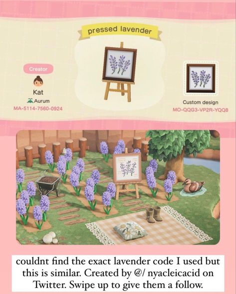 Lavender Animal Crossing, Acnh Lavender Code, Acnh Lavender, Acnh Purple, Acnh Themes, Acnh Pattern, Acnh House, Acnh Patterns, Flag Code