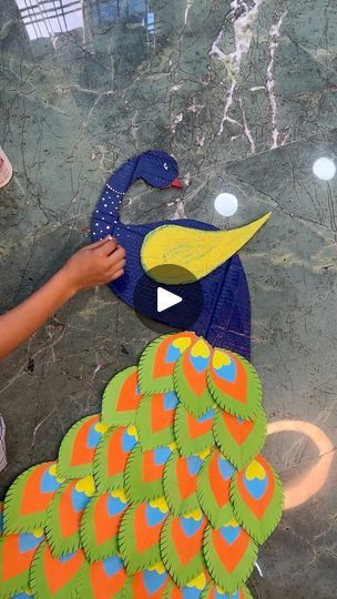 100K views · 570 reactions | Beautiful peacock diy #reels #facebook #diy #crafts #peacock | Deep's CRAFT | Kiki Ireland · Don't Say Goodnite Paper Peacock Crafts, Peacock Paper Craft, Peacock Crafts, Peacock Feather, Cardboard Crafts, Paper Crafts