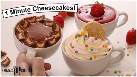 Emma's Goodies, Cheesecake Cups Recipe, Mini Cheesecakes Easy, Peanut Butter Cup Cheesecake, Mini Chocolate Chip Cookies, Popular Cookies, Cheesecake Toppings, Cheesecake Cups, Impressive Desserts