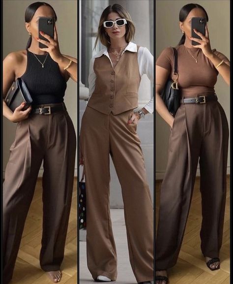 Wide Pants Outfit, Capsule Wardrobe Women, Color Combos Outfit, Formal Wear Women, Elegant Outfit Classy, Easy Chic, Stylish Work Attire, Business Casual Outfits For Work, Elegante Casual