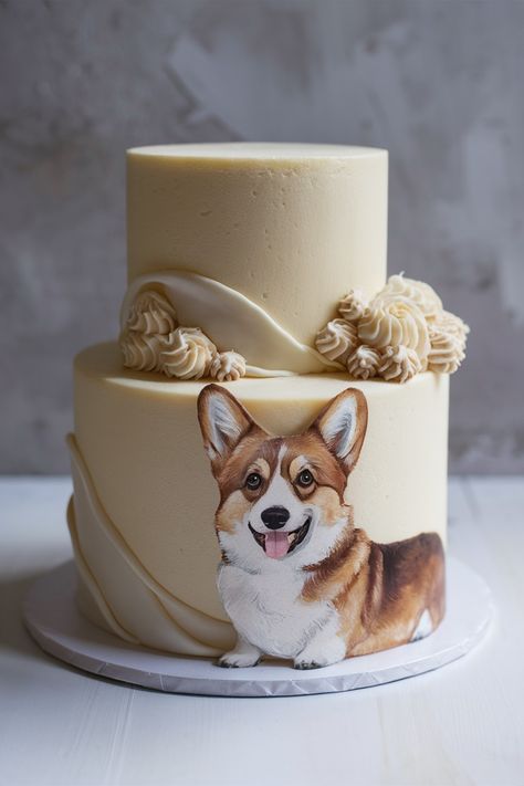 Creative Dog Birthday Cake Ideas Featuring Pembroke Welsh Corgis Dog Birthday Cake Ideas, Corgi Cake, Dog Birthday Cake, Fondant Tutorial, Birthday Cake Ideas, Dog Cake, Cute Corgi, Pembroke Welsh Corgi, Corgi Dog