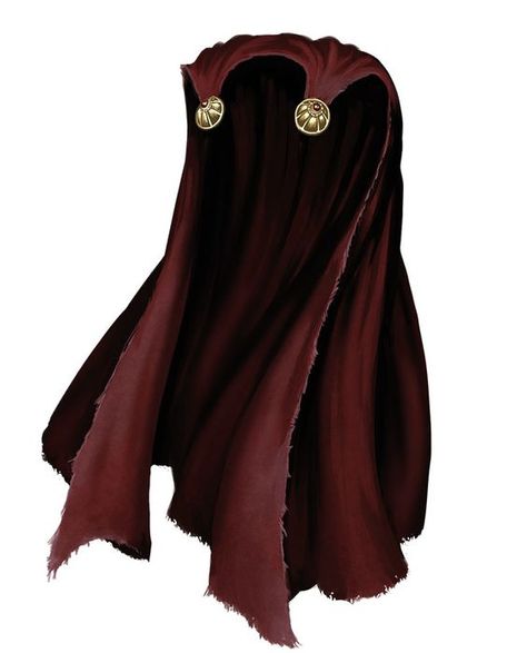 Cloak - "Cloak of Valacirya". A +30 cloak adds to DB and Stalking/Hiding maneuvers. Armor Clothing, Art Outfits, Red Cape, Transparent Image, Fantasy Armor, Fantasy Dress, Fantasy Rpg, Fantasy Clothing, Fantasy Fashion