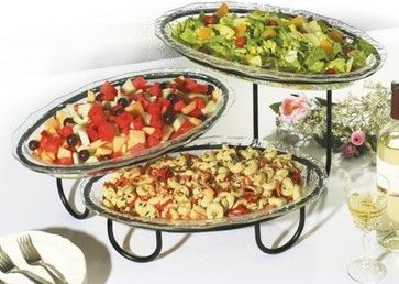 Creative Buffet Displays | ... elegant with the Creative Bath 3 Tier Buffe contemporary serveware Cement Counter, Copper Counter, Inexpensive Countertops, Glass Counter, Diy Counter, Dark Counters, Server Tray, Stone Counter, Grey Counter