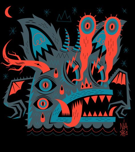 PSYCHO MONSTERS on Behance Evil Illustration, Monsters Illustration, Illustration Monster, Bat Graphic, Eye Monster, Illustration Design Graphique, Monster Illustration, Art Et Illustration, Arte Popular