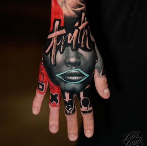 Truth Tattoo, Herren Hand Tattoos, See Tattoo, Inner Bicep Tattoo, Pop Art Tattoos, Full Tattoo, Hand Tats, Tatuaje A Color, Hand Tattoos For Guys