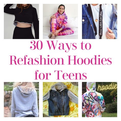 Hello, DIYers! The cool weather is coming and soon it will be time for snuggly sweaters and hoodies! Naturally, teens love to put their creative stamp on anything that they can! Here are some fantastic ideas for taking a plain or worn out hooded sweat shirt and turning it into something custom and new! Give […] The post 30 Ways to Refashion Hoodies for Teens appeared first on DIY Projects by Big DIY Ideas. Revamp Hoodie Ideas, Refashion Hoodie Diy Ideas, Cut Up Hoodie Diy, Hoodie Diy Upcycle, Diy Hoodie Ideas, Diy Hoodie Refashion, Sweatshirt Refashion Remake, Diy Sweatshirt Refashion, Skin Home Remedies